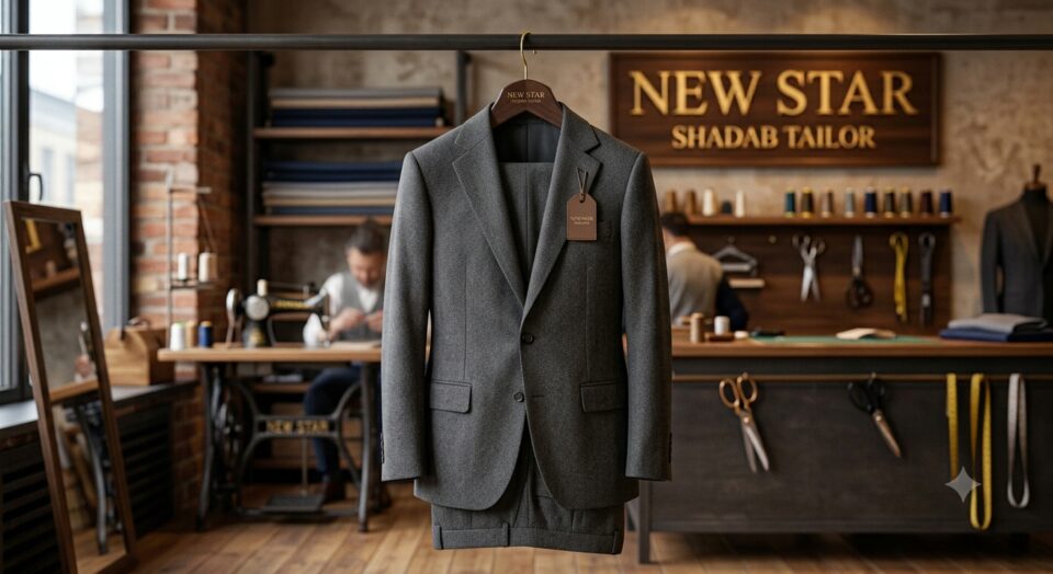 Custom formal suit at New Star Shadab Tailor